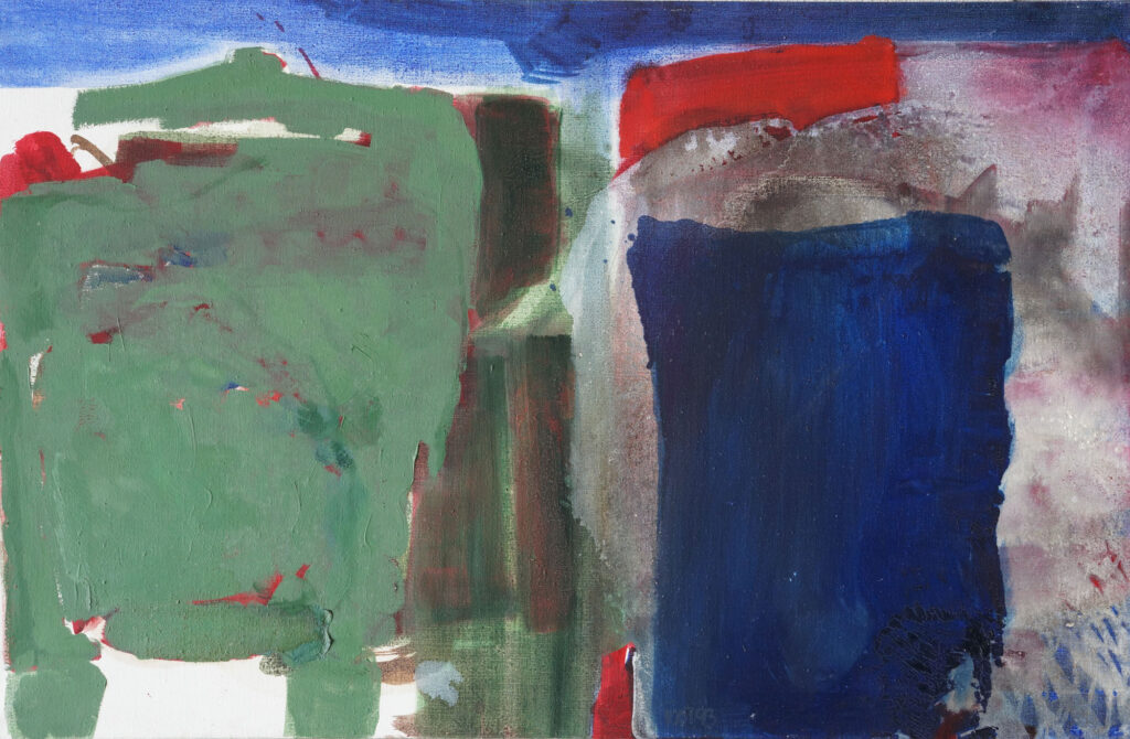 O.T., 1993, 70x110cm, Öl auf Leinen – von Birgit Todt